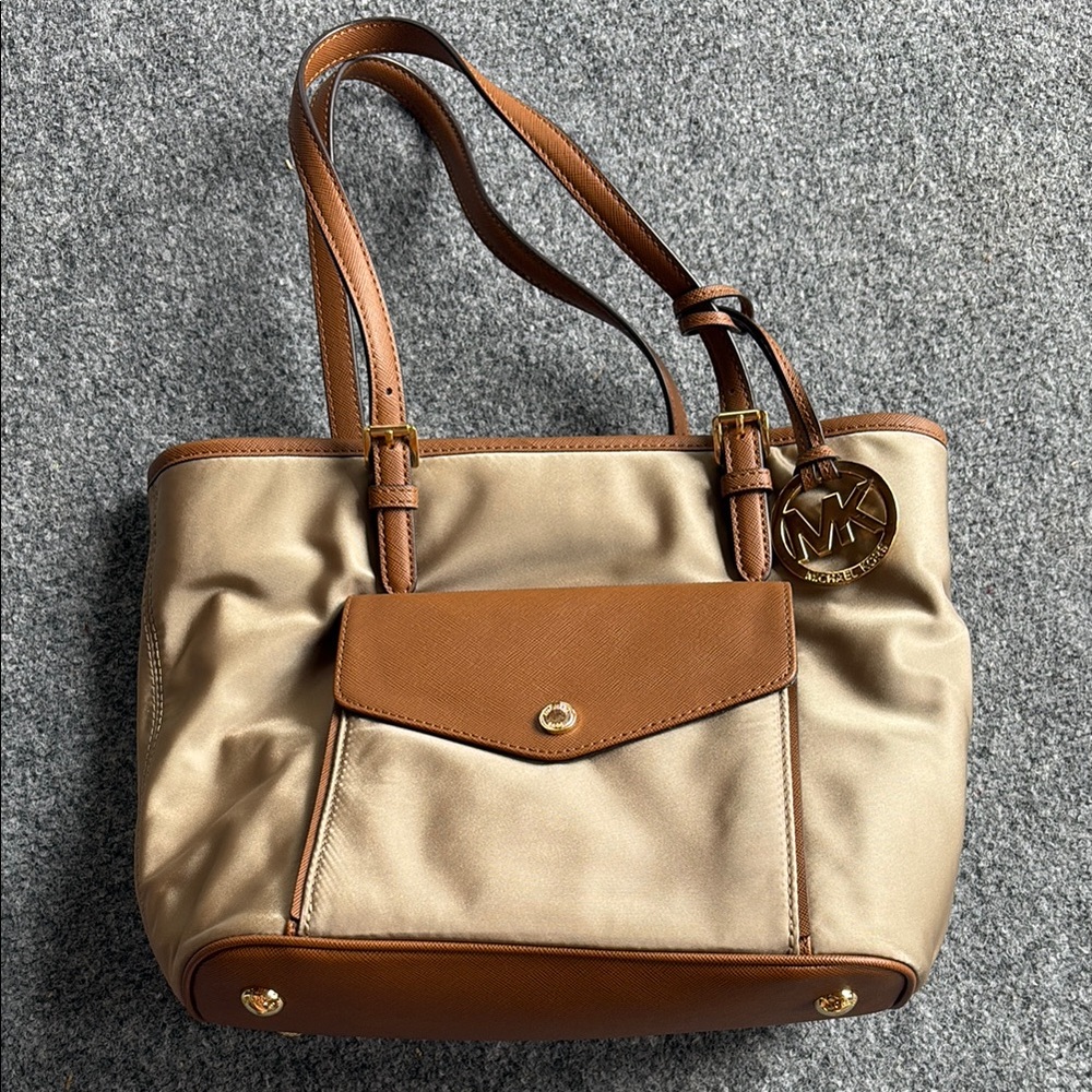 Michael Kors Tan and Brown Women's Bag